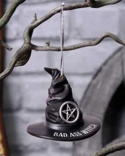 Bad Ass Witch Hängedeko Ornament 9cm 11 Bad Ass Witch Hängedeko Ornament 9cm -Spuk Dekor Geschaft bad ass witch haenge ornament bad ass witch hanging ornament hexendeko 53382 06