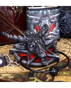 Baphomet Türklopfer -Spuk Dekor Geschaft baphomet tuerklopfer baphomet door knocker gothic deko 39218 03