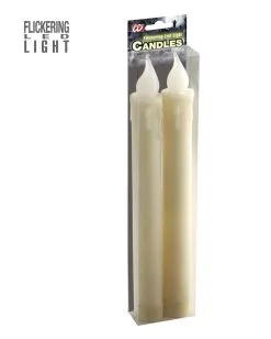 LED Tropfkerzen Set Beige -Spuk Dekor Geschaft beige led kerzen als deko led flackering candels halloween deko 38680 03 1