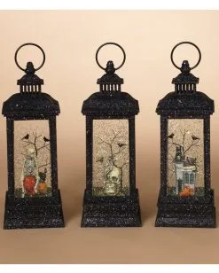 Leuchtende Halloween Wasserkugel Laterne 28cm -Spuk Dekor Geschaft beleuchtete halloween wasserkugel laterne 28cm lighted spinning water globe halloween lantern halloween deko 54182 2