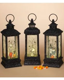 Leuchtende Halloween Wasserkugel Laterne 28cm -Spuk Dekor Geschaft beleuchtete halloween wasserkugel laterne 28cm lighted spinning water globe halloween lantern halloween deko 54182 3