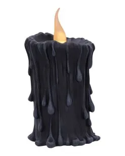 Schwarze Magie LED Kerze 19cm 9 Schwarze Magie LED Kerze 19cm -Spuk Dekor Geschaft black magic led kerze black magic led candle halloween deko gothic deko 54011 04