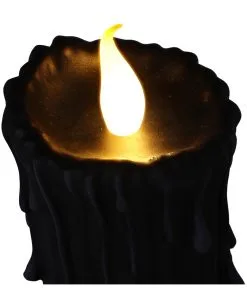 Schwarze Magie LED Kerze 19cm 11 Schwarze Magie LED Kerze 19cm -Spuk Dekor Geschaft black magic led kerze black magic led candle halloween deko gothic deko 54011 06
