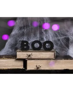 Schwarze Glitzer Holz Deko Boo 5 Schwarze Glitzer Holz Deko Boo -Spuk Dekor Geschaft boo glitzer standdeko glitter boo block decor buchstaben aufsteller halloween 53043 3