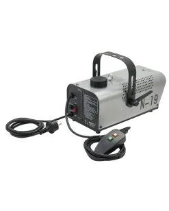 EUROLITE N-19 Nebelmaschine Silber 700 W -Spuk Dekor Geschaft eurolite n 19 nebelmaschine silber 700 watt halloween nebelmaschine halloween lichteffekt 39788 03