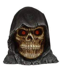 Grim Reaper Totenkopf Mit Leuchtenden Augen -Spuk Dekor Geschaft grim reaper totenschaedel mit led augen grim reaper totenkopf mit leuchtenden augen 39582 003