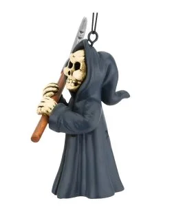 Sensenmann Christbaumkugel 8,9cm -Spuk Dekor Geschaft grim reaper weihnachtskugel halloween und horror weihnachtsdeko und wohnaccessoires grim reaper hanging ornament 54748 3