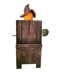 Schaurige Kürbis Vogelscheuche Halloween Animatronic -Spuk Dekor Geschaft grinsende kuerbis vogelscheuche halloween animatronic jack pumpkin halloween animatronic halloween und horror deko und animatronics 50974 2