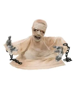 Mumie Halloween Animatronic 40cm -Spuk Dekor Geschaft groundbreaker mumie animatronic 40cm halbierte mumie halloween dekofigur animated mummy 36298 04