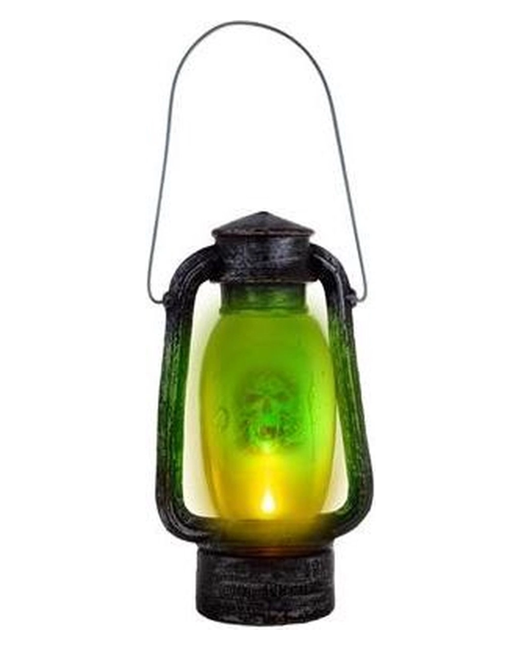 Grubenleuchte Mit Totenkopf & Licht 24cm 1 Grubenleuchte Mit Totenkopf & Licht 24cm