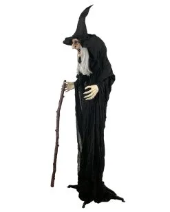 Halloween Figur Hexe Agatha 180cm -Spuk Dekor Geschaft halloween animatronic hexe agatha 180cm halloween und horror deko und animierte props halloween props 52978 3