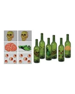 Halloween Flaschen Aufkleber 6 St. -Spuk Dekor Geschaft halloween flaschen etiketten halloween flaschen aufkleber halloween bottle labels 39323 03