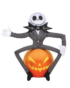 Jack Skellington Auf Kürbis Halloween Greeter