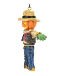 Kürbis Vogelscheuche Christbaumkugel 9,5cm 10 Kürbis Vogelscheuche Christbaumkugel 9,5cm -Spuk Dekor Geschaft kuerbis vogelscheuche weihnachtskugel halloween und horror weihnachtsdeko scarecrow ornament 54755 5
