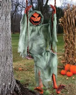 Schaukelndes Kürbis Skelett 150 Cm