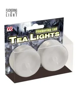 LED Deko Teelichter 2 St. -Spuk Dekor Geschaft led teelichter halloween deko led tee lights led kerzen online kaufen 18842 02