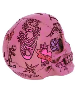 Pinke Tattoo Fund Totenschädel Spardose -Spuk Dekor Geschaft pinke tattoo fund totenkopf spardose pinke tattoo fund money box totenschaedel geschenkartikel 54552 04