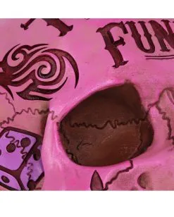 Pinke Tattoo Fund Totenschädel Spardose -Spuk Dekor Geschaft pinke tattoo fund totenkopf spardose pinke tattoo fund money box totenschaedel geschenkartikel 54552 05