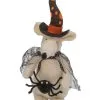 Halloween Plüsch Maus Mit Spinne 23cm