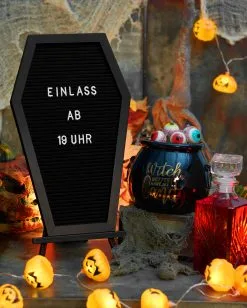 Sarg Buchstabentafel -Spuk Dekor Geschaft sarg buchstabentafel coffin letterboard halloween und gothic deko 51485 2