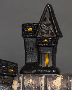 Beleuchtete Glitzer Spukendes Geisterhaus Deko 6 Beleuchtete Glitzer Spukendes Geisterhaus Deko -Spuk Dekor Geschaft spooky glitter geisterhaus deko mit led spooky glitter light up haunted house halloween spukhaus deko 53049 3