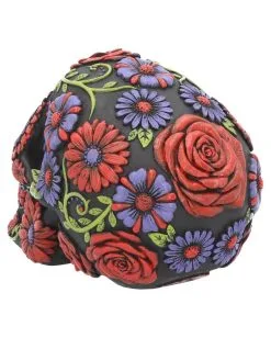 Sugar Skull Mit Blütenmuster -Spuk Dekor Geschaft sugar skull mit blueten ornament sugar skull mit bluetenmuster sugar bloom skull 39199 04