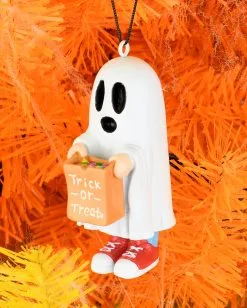 Trick Or Treat Geist Christbaumkugel 8,9cm -Spuk Dekor Geschaft trick or treat geist weihnachtskugel halloween und horror weihnachtsdeko und ornamente tot ghost ornament 54750 5